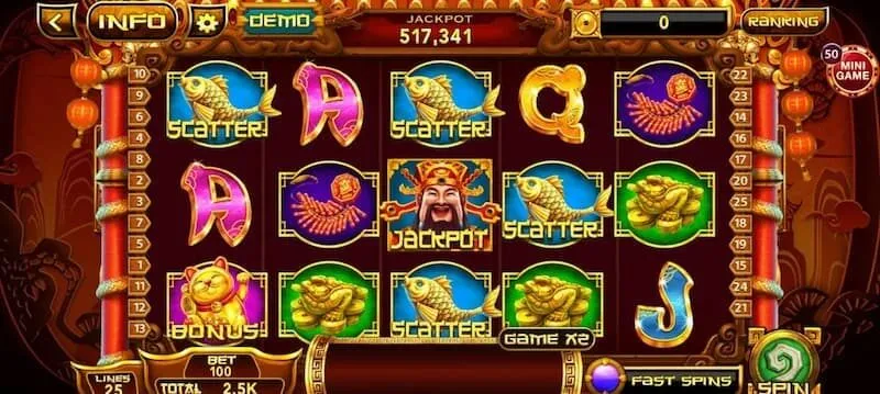 Cơ chế quay hũ Thần Tài tại WIN88 